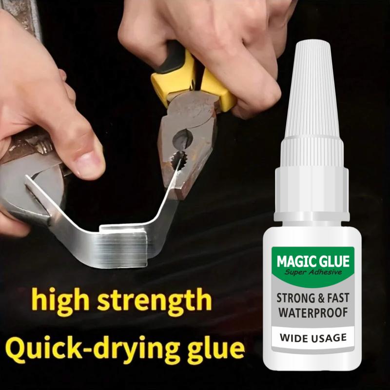 Trendready 4PCS Magic Glue Clear Super Glue for Shoes & DIY Fixes Fast-Dry Ultra-Strong Bond for Wood Rubber Leather Plastic Metal Rhinestone Crafts