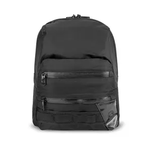 Mini - Elegant Black 100% SMELL PROOF LOCKABLE DOUBLE ZIPPER MINI BACKPACK