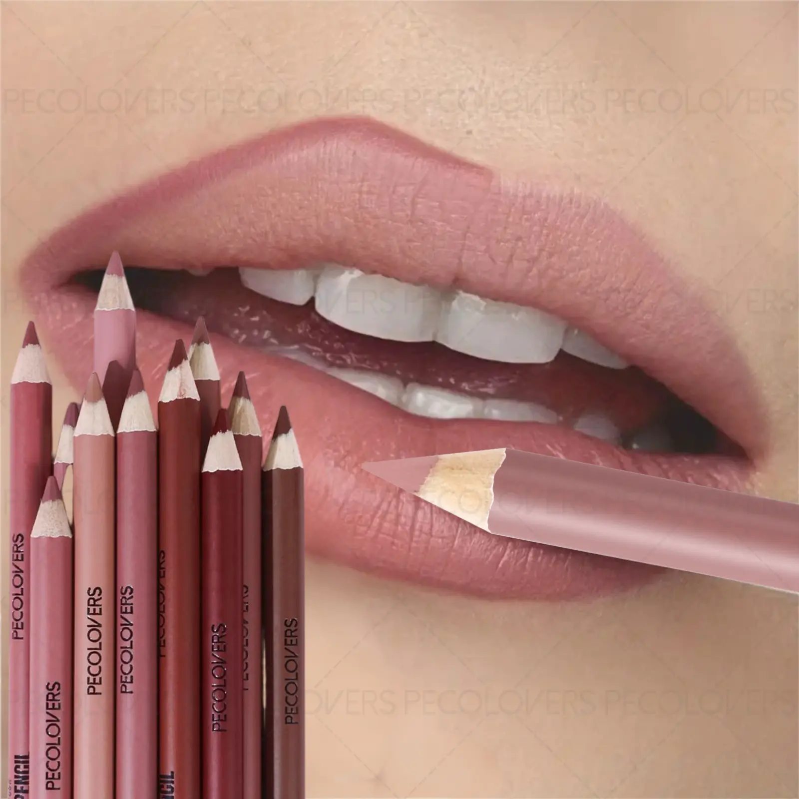 1PC Velvet Matte Lip Liner - Pencil Texture, Long-lasting, Smooth, Easy To Color, Long-lasting Non-stick Cup, Perfect for Christmas and Valentine's Day Gifts Lipliner