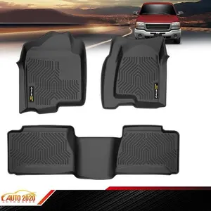 TPE 3D Floor Mats Fit For 1999-06 Chevy Silverado/GMC Sierra Extended Cab Trucks