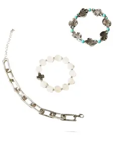 Shyanne Women's Cactus Turquoise Beaded Bracelets 3-Set - Pb6181