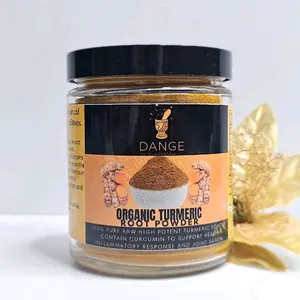 Dange Premium Quality Turmeric Root Powder with Curvumin| Raw Turmeric Grounded| 100% Pure, Non-GMO. Gluten Free. Organic Natural |supplements |SPICE  Spice Flavor