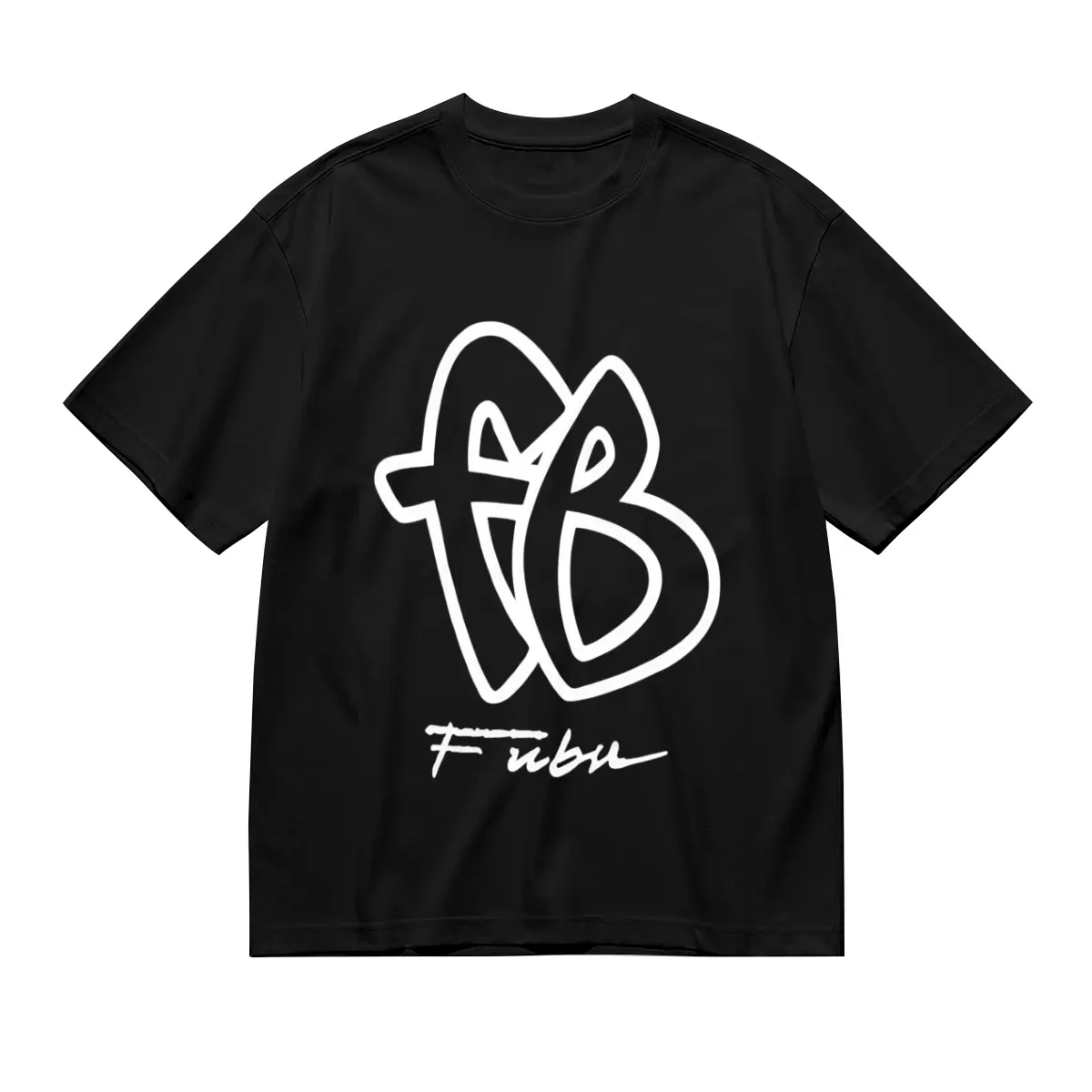 100% Cotton T Shirt 90S FUBU FB Big Logo Heavy Men Women T-Shirt Big Size Clothing Graphic Tops