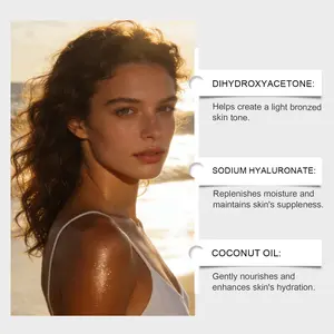 Facial Darkening Essence Series, Sunless Bronzed Skin Tone, Even Complexion, Hydrating Locking Serum, Moisturizing Essential Oil