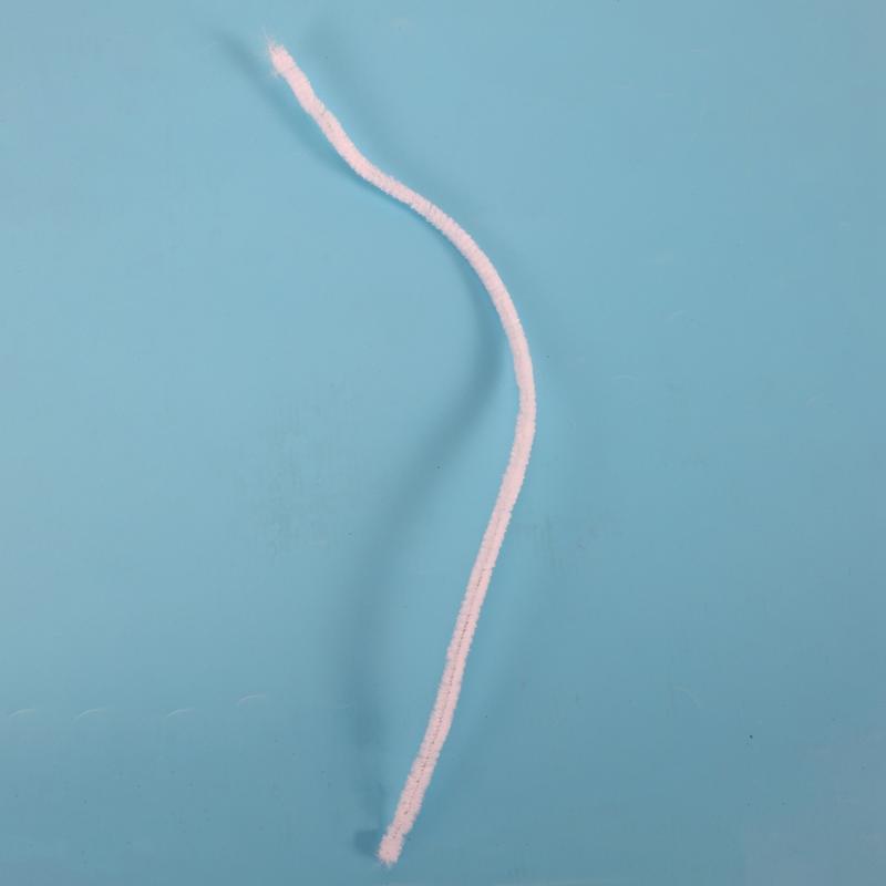 100 Pcs 30cm creation pipe cleaners, white