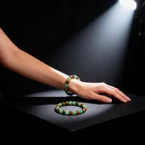 Arpurraina Money Attraction Bracelet with Green Aventurine & Tiger Eye Beaded Crystal Protection Jewelry for Wealth Abundance & Prosperity