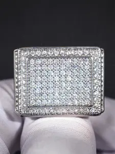 1 PC Luxury Cubic Zirconia Ring For Women For Wedding Engagement Party Jewelry Valentine's Day Gift