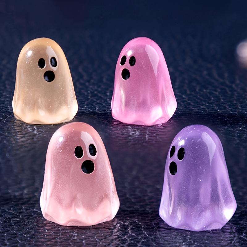 Glow-In-Dark Mini Ghost Figurines (20/50Pcs, Random Colors), Halloween Collectible Miniatures, Home Decor Statues for Desktop & Car Landscape Accents Glow-In-Dark Mini Ghost Figurines (20/50Pcs, Random Colors), Halloween Collectible Miniatures, Home Decor Statues for Desktop & Car Landscape Accents
