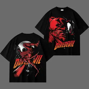 Daredevil Graphic T-Shirt, MCU Daredevil Comic Superhero Tee, The Man Without Fear Streetwear Shirt, Hell’s Kitchen Vigilante Retro Comic Graphic Tee, Oversized MCU Superhero Shirt, Unisex Streetwear Tee for Daredevil Fans