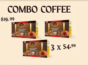 Gourmet Ganoderma (Reishi) 4 in 1 Coffee - Natural Beverage with Immune Support, Energy, Digestive Health, and Stress Reduction for Versatile Coffee Lovers