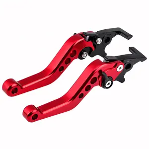 CNC Adjustable Motorcycle Brake Clutch Levers for Sport Bike Riders, Foldable Shorty Handlebar Upgrade