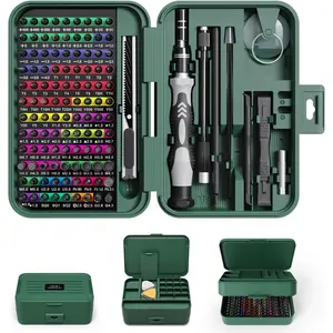 Mini Precision Screwdriver Set with Color-coded Identification, 132 in 1 Micro Magnetic Repair Tool Kits with Storage Box, 108 Bits,Small Manual Screw Driver Toolkits for iPhone/Mac/iPad/Table