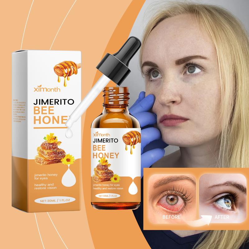 Ximonth Honey Eye Care Solution Refreshing Moisturizing Relieving Eye Astringency Dry Comfortable Care Eye Drops