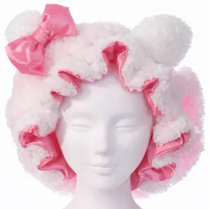Pink & white  bonnet