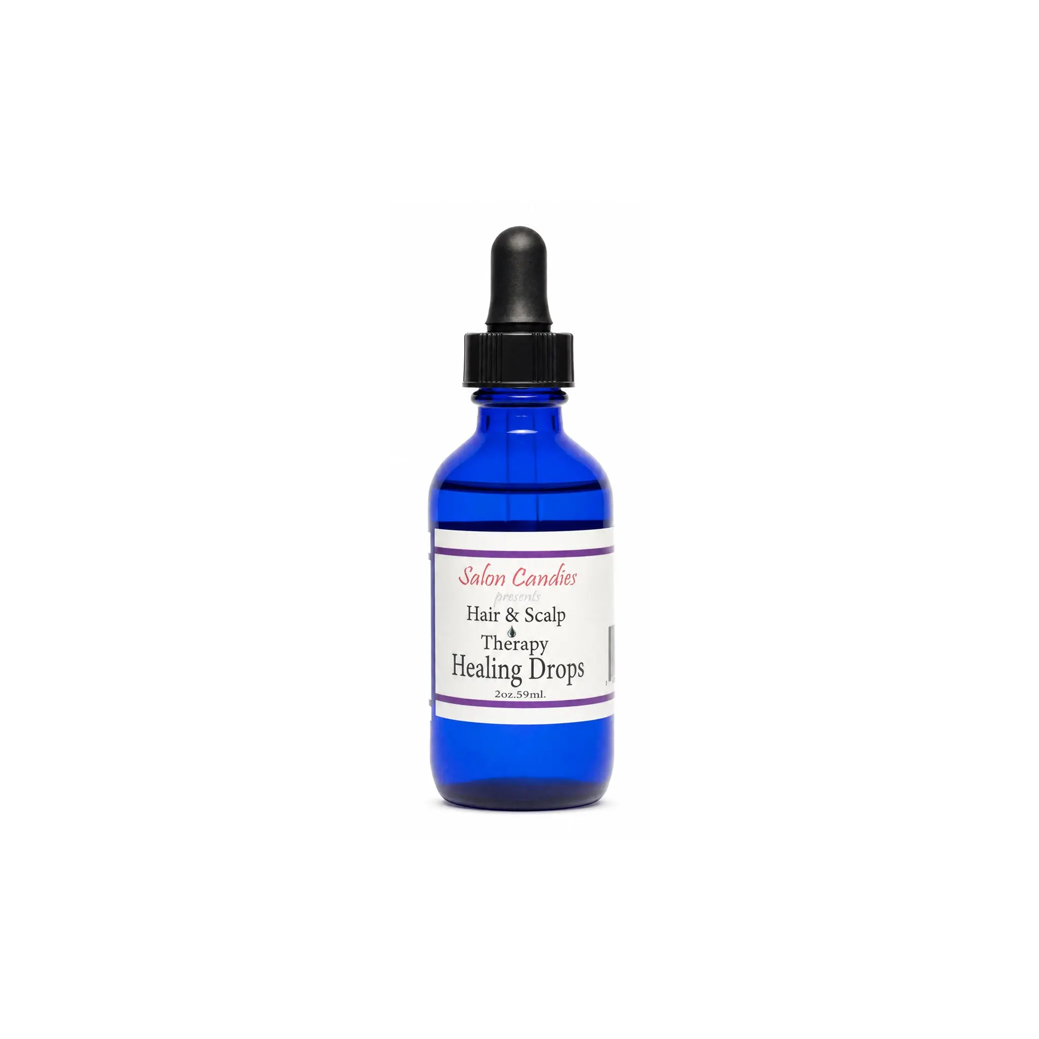 Salon Candies Haircare Healing Drops, Vitamin-Infused Peppermint Formula with Dropper for Hair Treatment