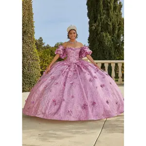 Vizcaya by Morilee Metallic Brocade Quince Dress 89436