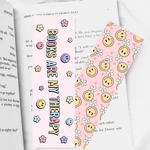 Books are My Therapy Dual-Sided Cardstock Bookmark