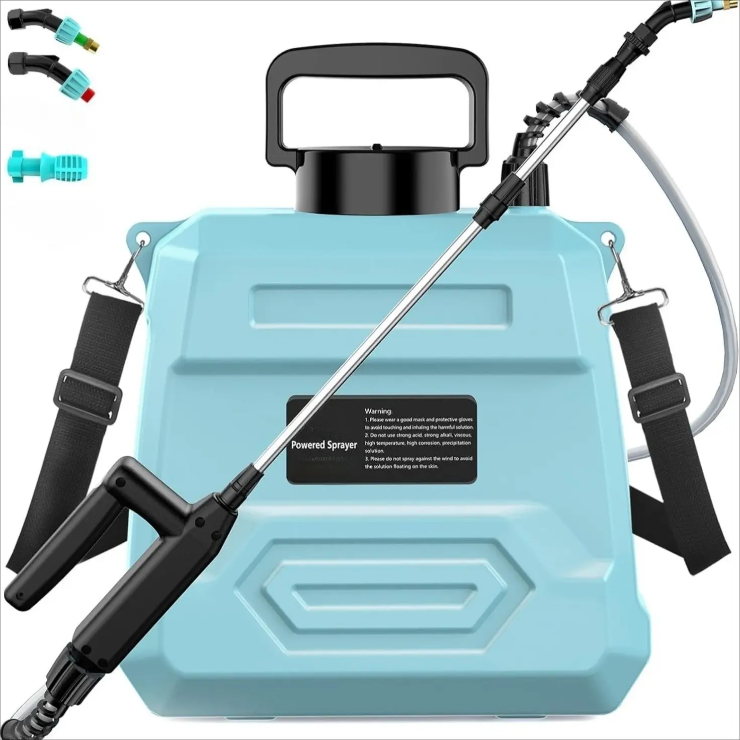 Large-sized Upgraded Powerful Electric Sprayer, Equipped with Multiple Nozzles and Accessories, A Retractable Hose, Suitable for Lawn, Garden, Plants, Vegetable Gardens and Weed Control