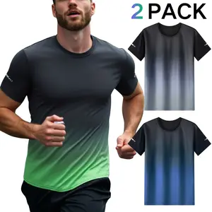 Men's 2-Pack Sport Tees - Breathable & Quick-Dry, Versatile for Workouts, Casual Outings & Daily Summer Wear