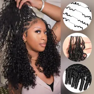 ISEE HAIR Crochet Hair Human Hair Extensions Miracle Knots Pre-Separated 50g/Pack– Knotless Boho Braids, 4-5 Packs for Full Head, Multiple Curly & Wave Textures Protective Hairstyles For Black Women Vacation Hair #Summervibes#ISEECrochetNewArrivals