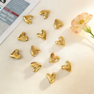 12 pcs Refrigerator Magnet, Refrigerator Golden Magnet, Little Love Cute Decoration Magnet Set, Heart Magnet, Used For Home Kitchen Office Whiteboard Decoration, Refrigerator Kitchen Magnet, Valentine's Day gift, Send Friends Gifts To Loved Ones