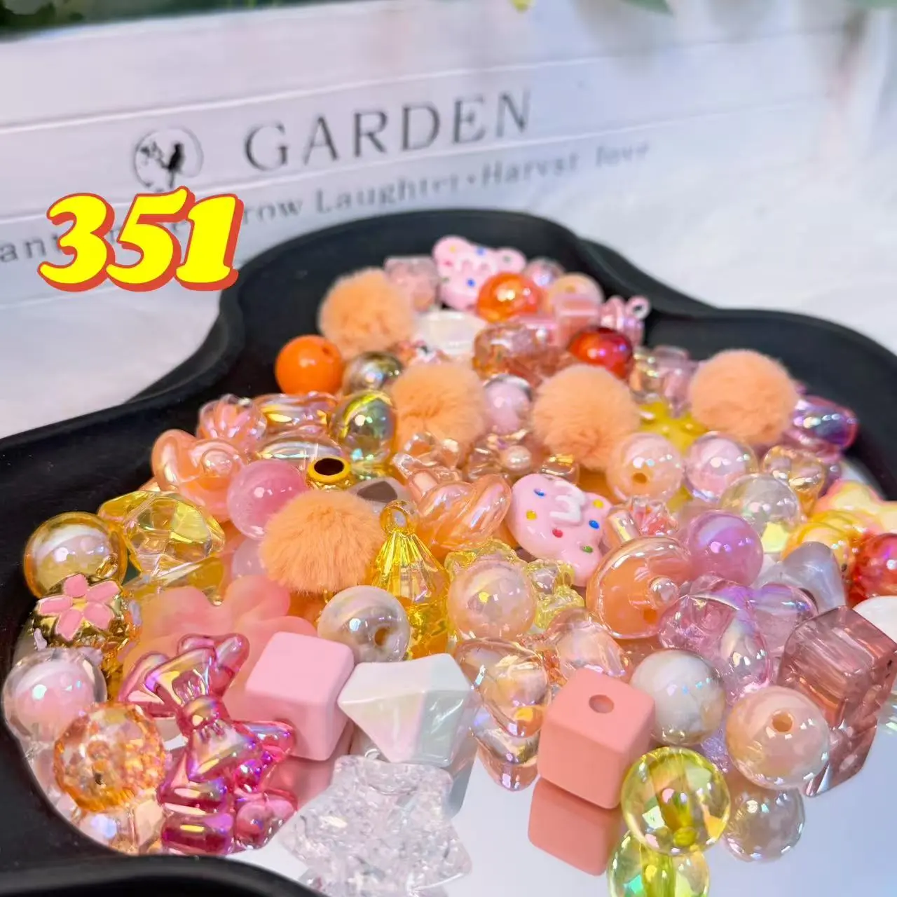 [Buy 2 Get 1] Rainbow-Daily New Arrivals |Acrylic Bead Mix for DIY Craft Beadable Pen Bracelets Phone Charms Necklaces Versatile Use