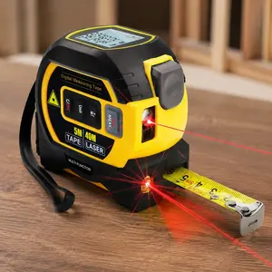 Digital Laser Measure 196ft/60m - High Precision Measuring Tool for Home Improvement, Construction & Engineering with LCD Display, Auto Lock, Quick Measurement, Multi-Unit Switch for Indoor/Outdoor Use