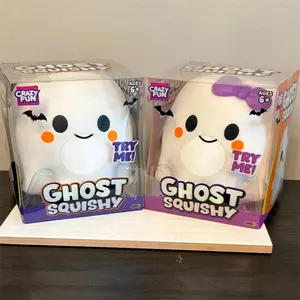 1PCS/SET 2026 Couple Ghost Squishy Toy - Extra Stress-Relief Squeeze Ball, Suitable For Adult And Children - Ghost- Shaped Stress- Relief and Sensory Play Toy - Safe, Durable and Non-Toxic Meterial
