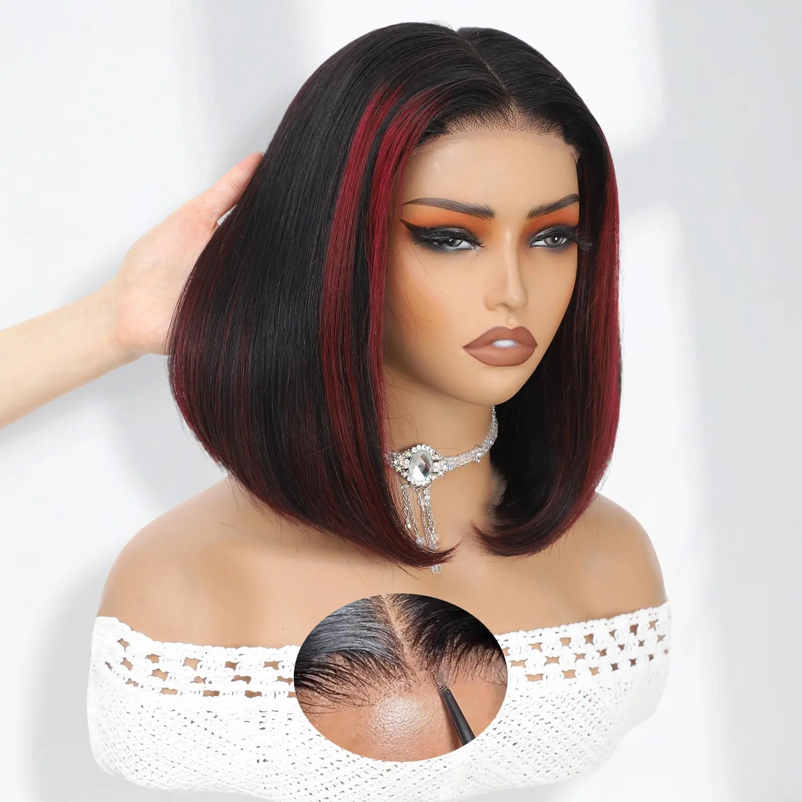 [Live Sale Only] Beluck Hair Glueless Highlight Wig 1B/99J 4x4 Lace Wigs 100% Human Hair Pre Everything Wig