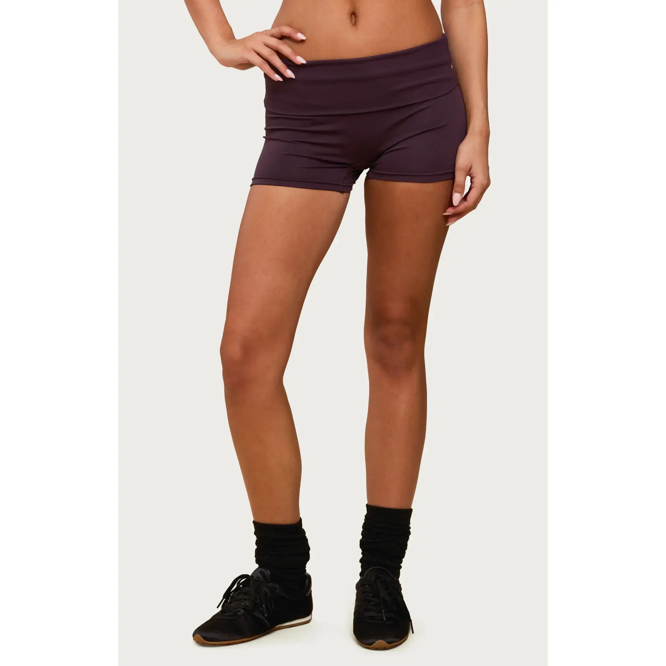 Edikted Women's Soraia Foldover Biker Shorts