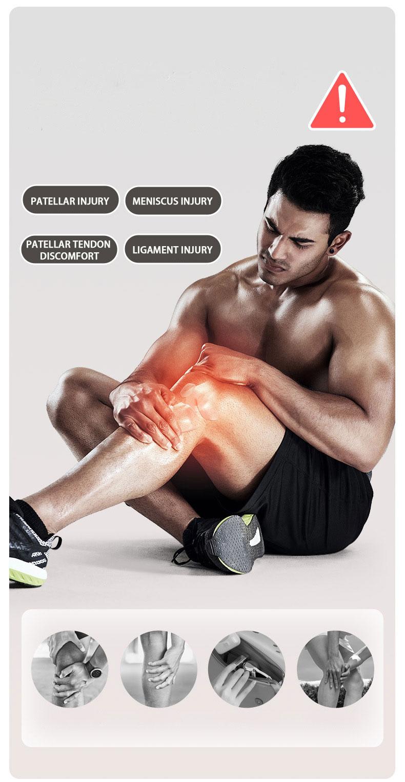 2PCS Adjustable Compression Knee Support with Patella - Unisex Heavy-Duty Joint Stabilizer for Running, Basketball (Gray/Blue/Black) - Premium Textile, Knee Compression Sleeve Men's Weightlifting Knee Guard Weightlifting Knee Sleeve Women's Knee Protector