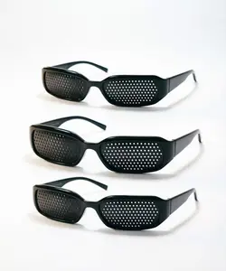Dry, Gritty Eyes After WFH & TikTok Binging? These Plano Pinhole Glasses Ease Screen Fatigue Fastchrome hearts glasses  meta glasses original fade