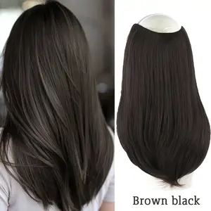 High-Quality U-Shaped Hair Extensions for Women, Adds Volume & Frizz-Free Long Straight Invisible Pieces, Perfect for Daily Wear Lightweight Individual Extensions