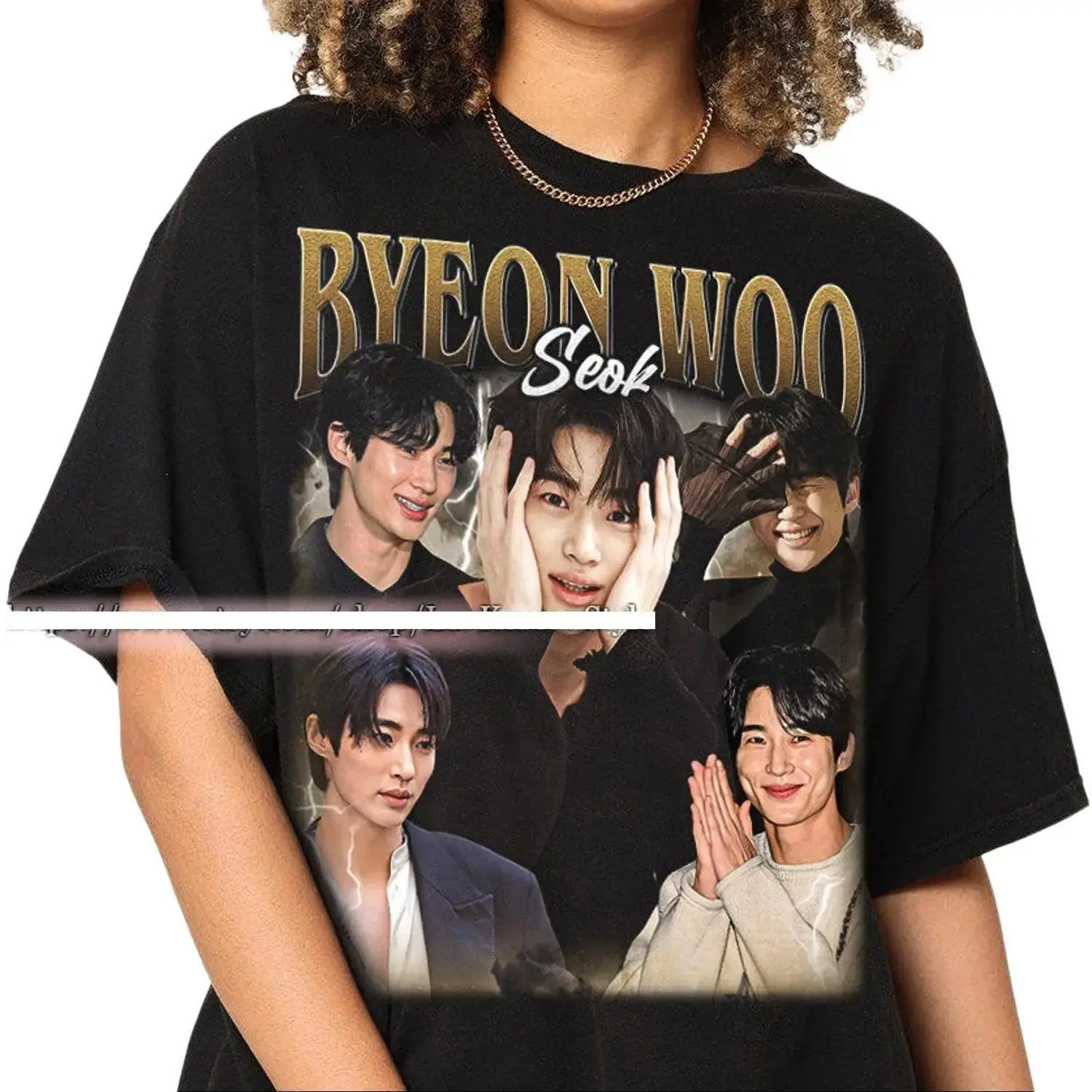 Kpop Vintage Kdrama Pop Tshirt By Seok Byeon Woo Unisex Shirt Cotton Fit