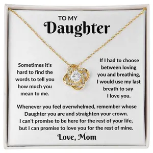 To My Daughter - My Last Breathe Necklace