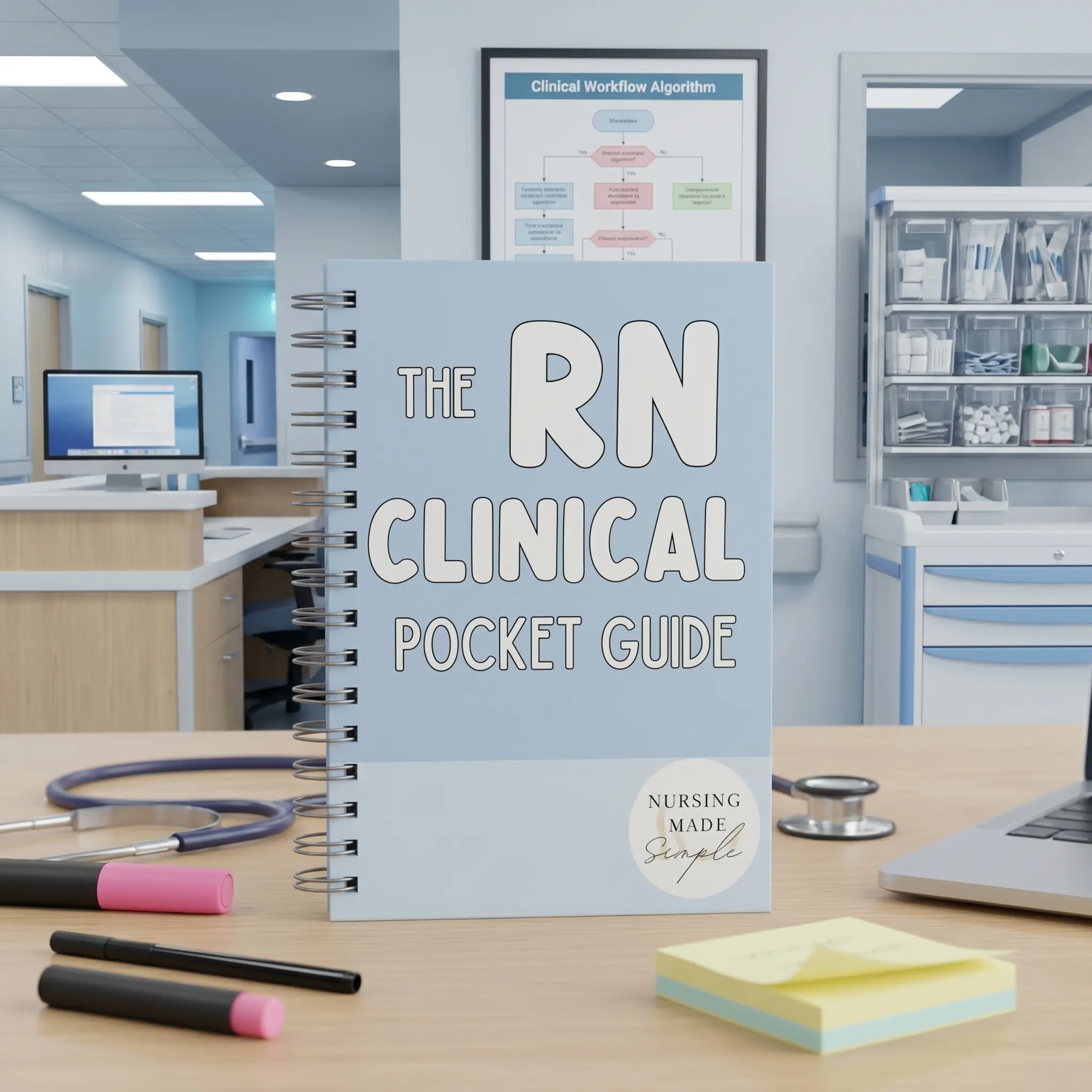 The RN Clinical Pocket Guide for Healthcare Professionals - Nursing Made Simple Medical Reference Book