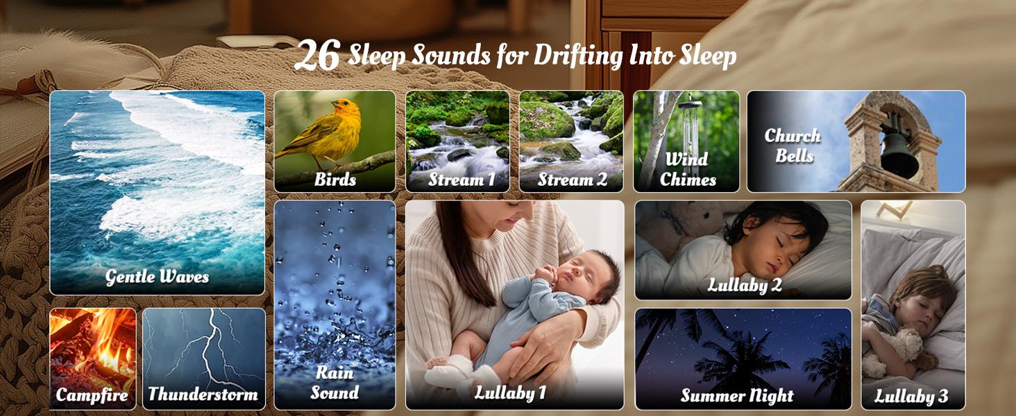 ecozy Sunrise Alarm Clock, Upgraded White Noise Machine for Sleep, Bluetooth Speaker, Dimmable Night Light for Heavy Sleeper, Adults, Kids