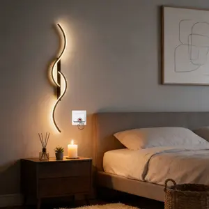 Modern Line Wall Light, Warm LED Ceiling Spot Lighting for Living Room Bedroom Office, Energy Efficient E Rating, China Manufacture, Modern Mood Lighting