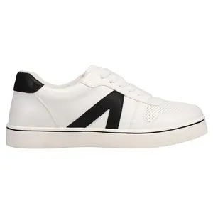 MIA Womens Krew Perforated Lace Up Sneakers Shoes Casual - White