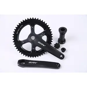 GRV Hollow Crankset, 50T Single Chainring, 170mm Arms, BB86, 10/11 Speed, Lightweight 773.5g (Bottom Bracket Not Included)