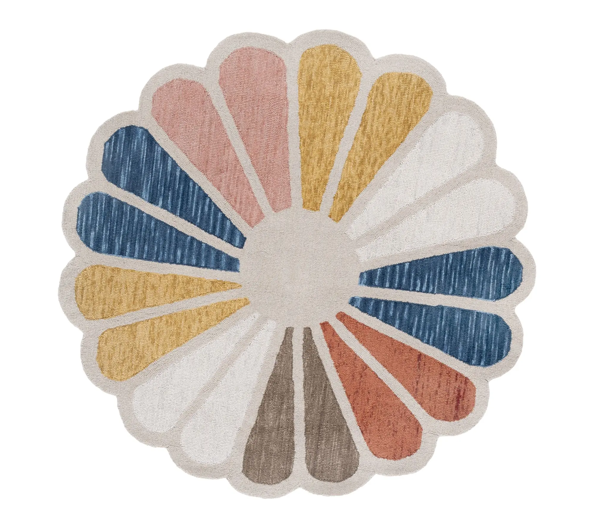 Safavieh Novelty Hand Tufted Wool 6' x 6' Petal Rug