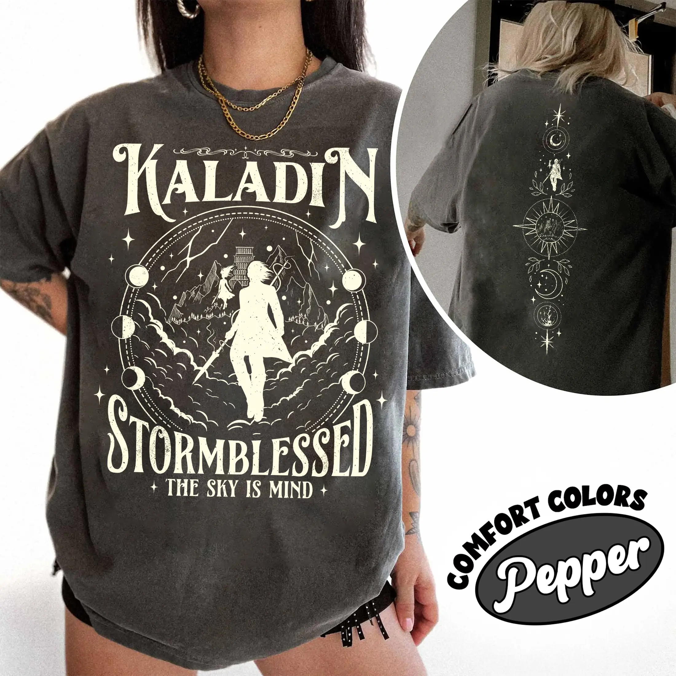 Kaladin Stormblessed Fantasy Book Comfort Colors Shirt, Stormlight Archive Windrunner TShirt, Bookish Merch