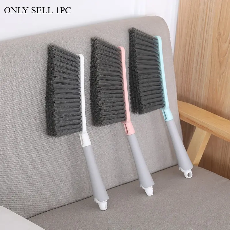 1pc Household Multi-functional Long Handle Soft Fur Brush Room Gap Dust Removal Broom Sweeping Bed Brush Cleaning Brush