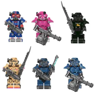 W1336-1341 WM6209 Future Technology Building Blocks Mech Super Soldier Power Armor Mini Action Figure Toys popular