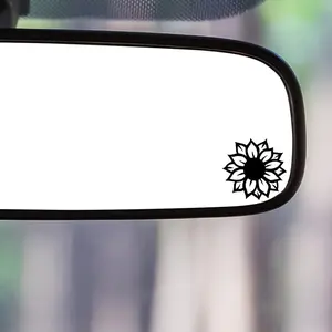 2PCS/SET Sunflower Car Sticker, Car Decals, fits car door/skateboard, practical fresh decor, adds vitality highlights, fits family cars & trendy goods, easy to stick, striking in daily outings/commute, a trendy decor for fresh style seekers