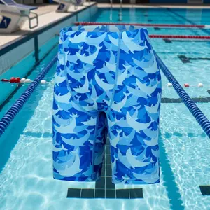 Boys Compression Swim Jammers - Youth Athletic Swim Shorts for Swimming Training Competition Water Sports Kids Swimsuit Quick Dry Breathable Comfortable Fit Perfect for Pool Beach Activities