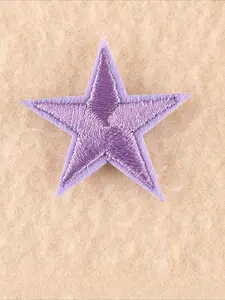 Mini Star Embroidery Patches Small Iron on Applique Trendy Sew on Badges for Clothing Hats Shoes Bags DIY Craft Repair Decoration