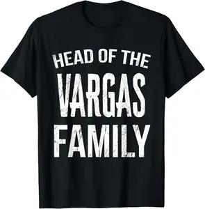 100% cotton Unisex Head Of The Vargas Family Reunion T-Shirt