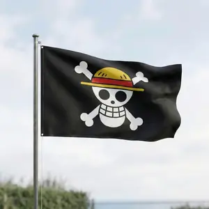 Straw Hat Pirates Flag - Wall/Outdoor Banner, Anime Room Decor, Gift