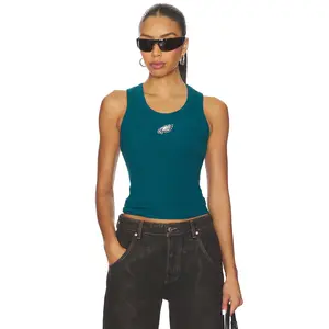 Terez x REVOLVE Eagles Scoop Neck Rib Tank in Green